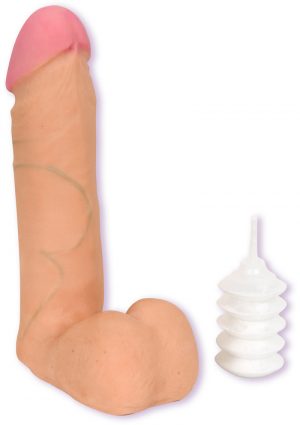 Vac U Lock UR3 Cock And Balls 6 Inch Flesh