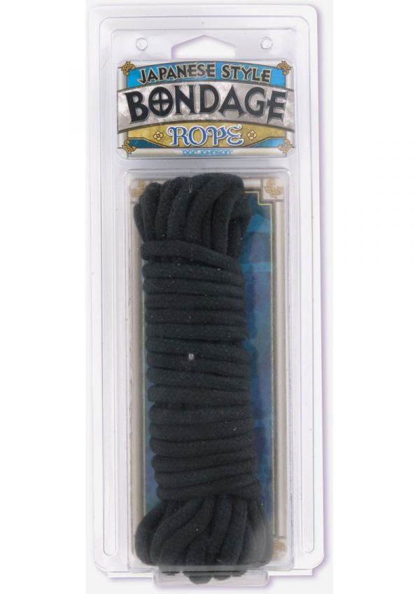 Japanese Style Bondage Rope Cotton 32 Feet Black