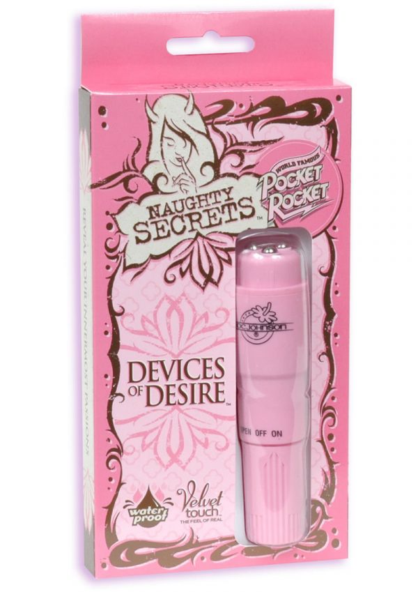 Naughty Secrets Devices Of Desire Pocket Rocket Waterproof 4 Inch Pink