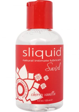 Sliquid Swirl Flavored Water Based Lubricant Cherry Vanilla 4.2 Ounce