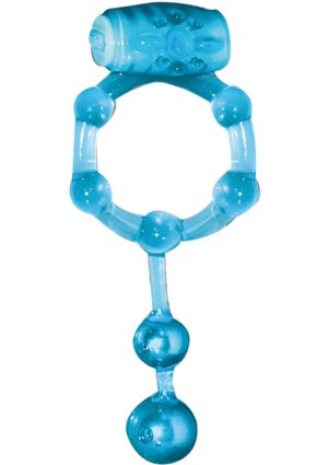 The Macho Erection Keeper Cock Ring Blue