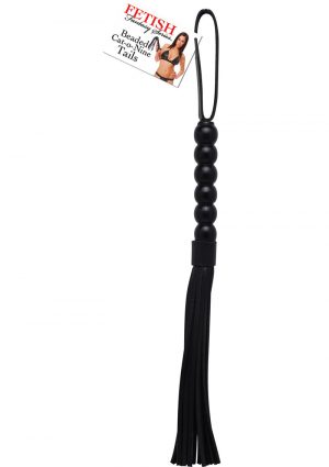 Fetish Fantasy Series Beaded Cat O Nine Tails Black