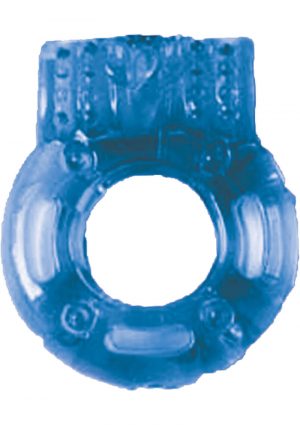 The Macho Vibrating Cockring Blue