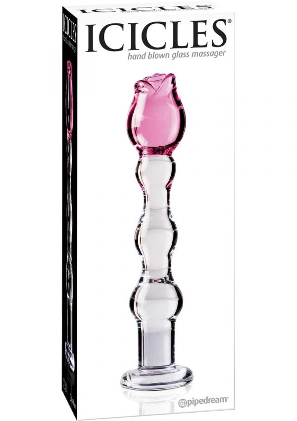 Icicles No 12 Glass Dong 7.25 Inch Clear