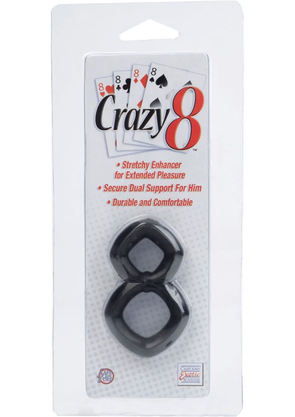 Crazy 8 Cock Ring Black