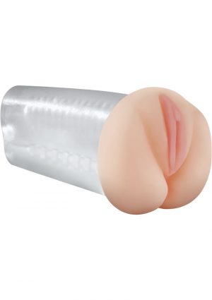 Pipedream Extreme Deluxe See Through Stroker Masturbator Clear