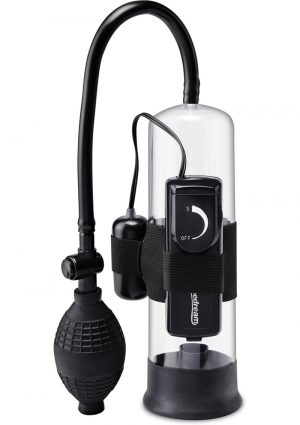 Pump Worx Beginners Vibrating Pump With Cock Ring Clear