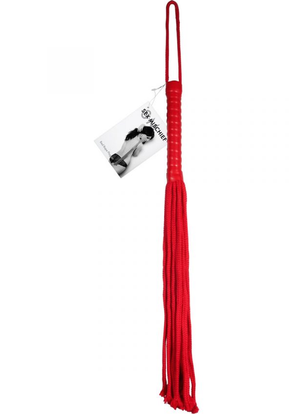 Sex and Mischief Red Rope Flogger