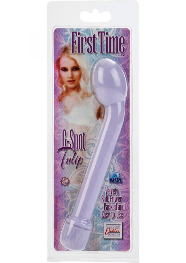 First Time G Spot Tulip Vibe Waterproof 6.75 Inch Purple