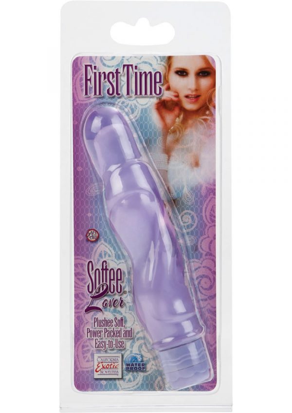 First Time Softee Lover Vibe Waterproof 5 Inch Purple