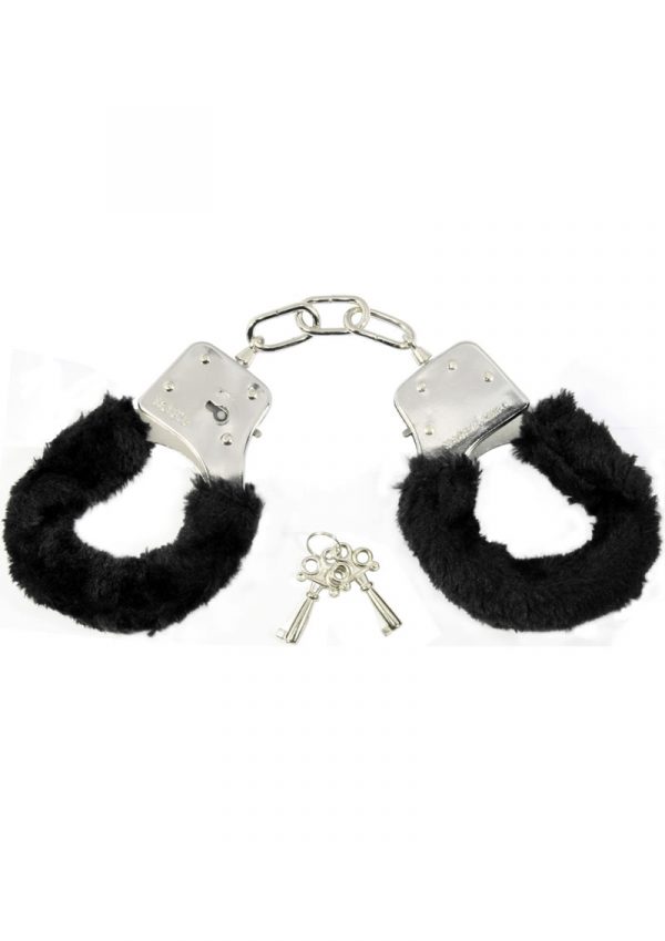 Sex And Mischief Furry Handcuffs Black