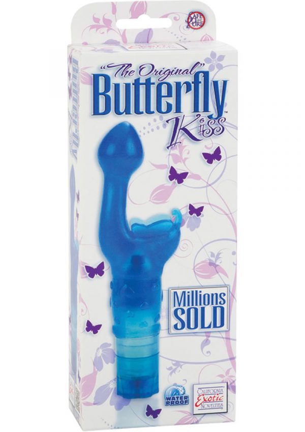 The Original Butterfly Kiss Vibrator Waterproof Blue