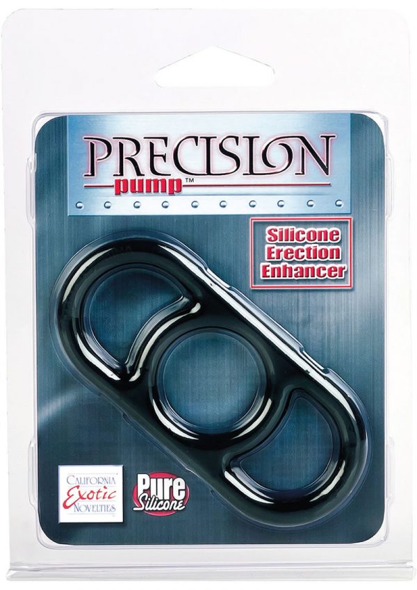 Precision Pump Erection Enhancer Silicone Cock Ring Smoke