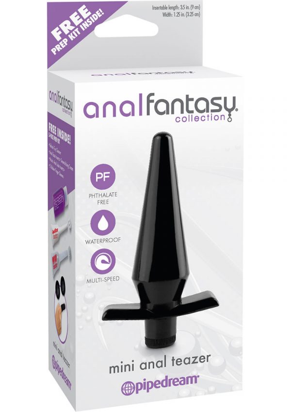 Anal Fantasy Collection Mini Anal Teazer Vibe Waterproof 3.5 Inch Black