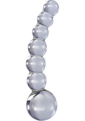 Icicles No 66 Beaded Anal Probe Clear 4.75 Inch