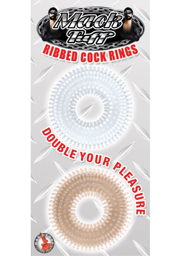 Mack Tuff Ribbed Cockrings 2 Each Per Pack