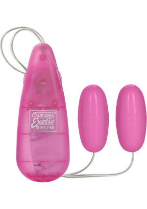 Pocket Exotics Vibrating Double Bullets Pink Passion