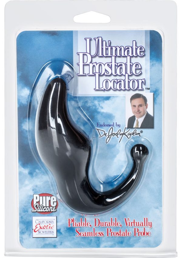 Dr. Kaplan Silicone Ultimate Prostate Locator Black 3.5 Inch