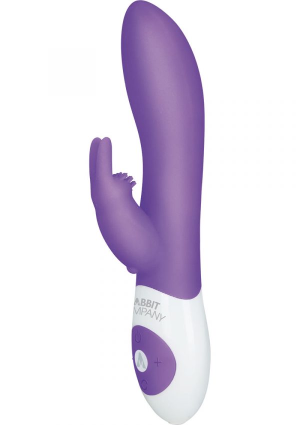 The Classic Rabbit Rechargeable Silicone Vibrator Waterproof Purple