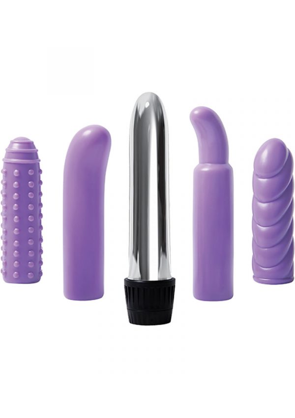 Evolved Multi Sleeve Vibrator Kit Purple