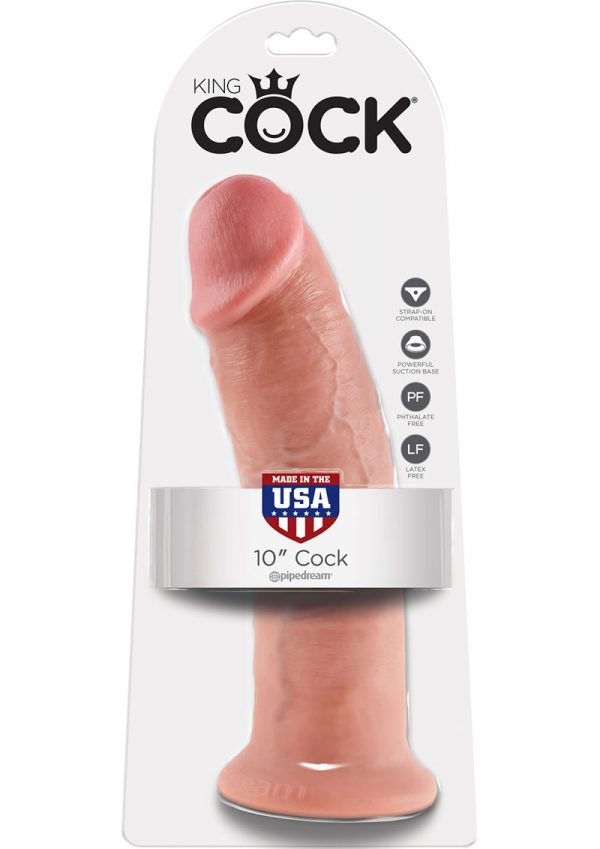 King Cock Realistic Dildo Flesh 10 Inch