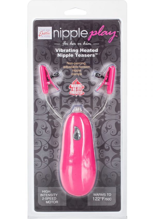 Nipple Play Vibrating Heated Nipple Teasers Pink