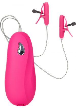 Nipple Play Vibrating Heated Nipple Teasers Pink