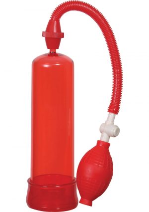 Linx Pumped Up Fire Penis Pump Red 7.75 Inch