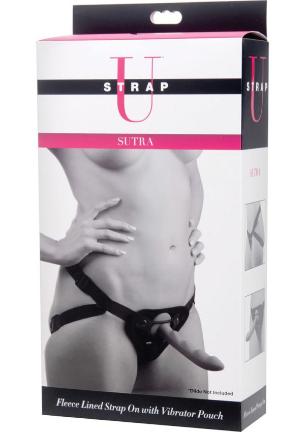 Strap U Sutra Harness With Vibe Pocket Black