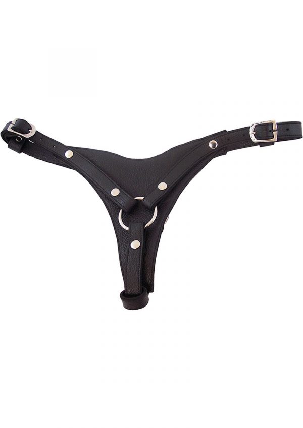 Rouge Female Dildo Harness Black