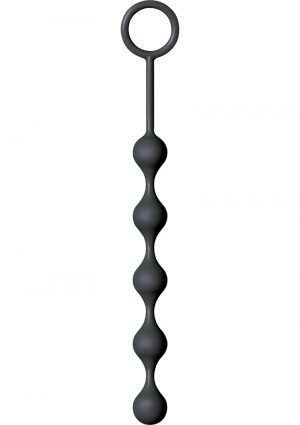 Drops Silicone Anal Beads Black