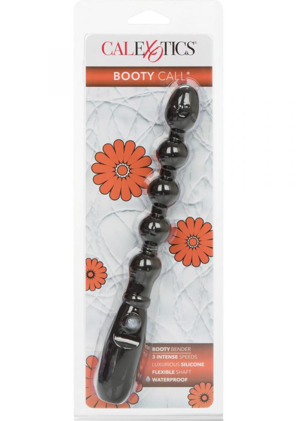 Booty Call Booty Bender Silicone Beaded Anal Probe Waterproof Black 7 Inch