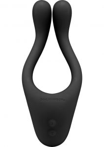 Tryst Rechargeable Multi Erogenous Zone Silicone Massager Waterproof Black