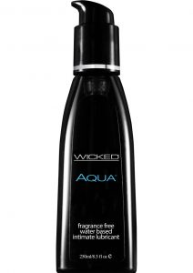 Wicked Aqua vegan Free PETA Certified Water Based Lube Unscented 8.5 OZ