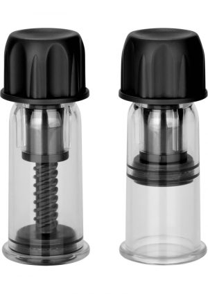 Nipple Play Vacuum Twist Suckers Black