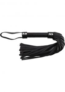 Rouge Short Flogger Leather Black