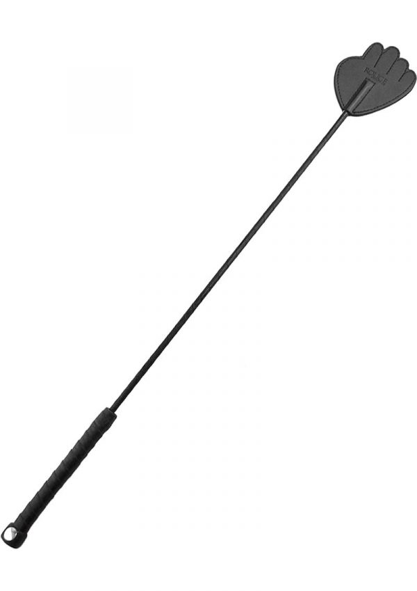 Rouge Leather Hand Riding Crop Black