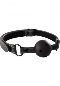 Renegade Bondage Vinyl Ball Gag Black