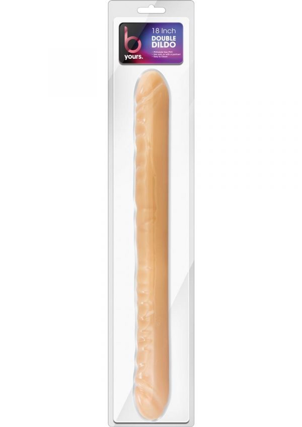 B Yours Double Dildo Beige 18 Inch