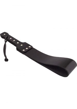 Rouge Folded Leather Paddle Black