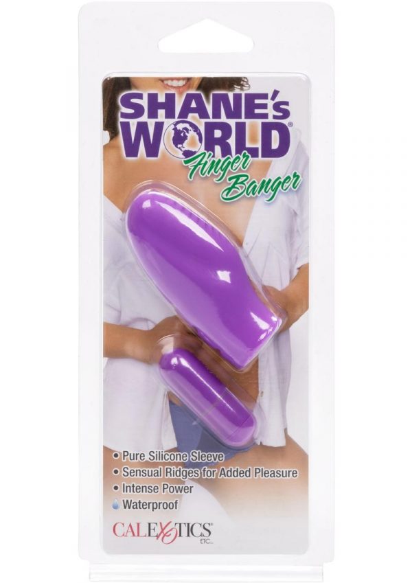 Shane`s World Finger Banger Silicone Vibe Waterproof Purple