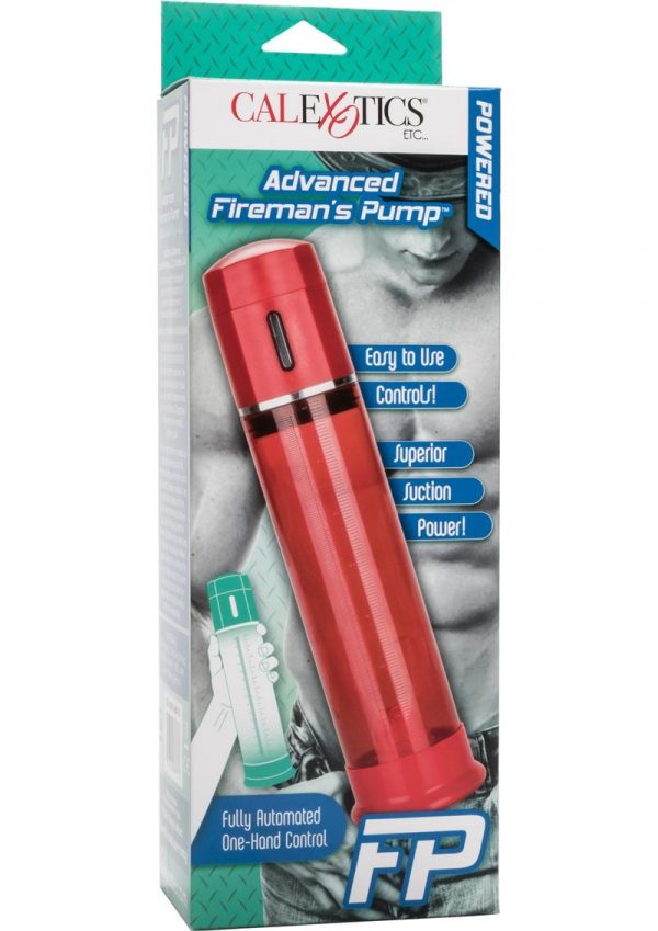 Advanced Fireman`s Pump Fully Automated One-Hand Control Penis Pump Red