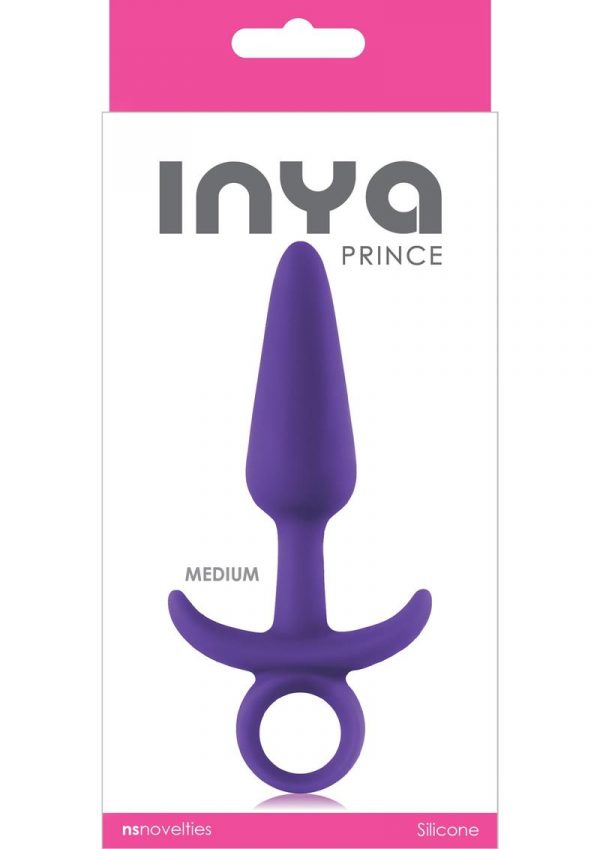 Inya Prince Medium Silicone Butt Plug - Purple