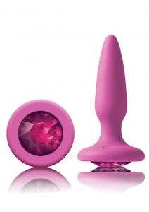 Glams Mini Silicone Anal Plug - Pink Gem