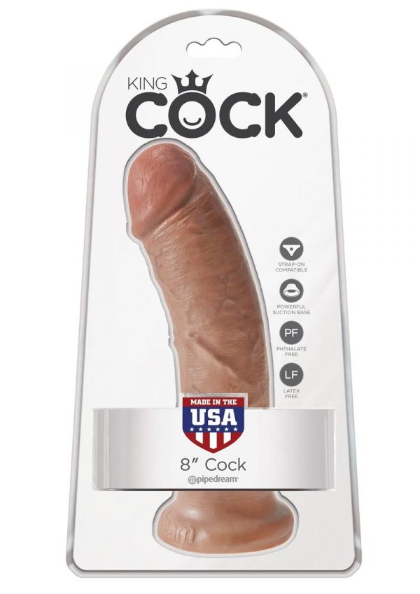 King Cock Realistic Dildo Tan 8 Inch