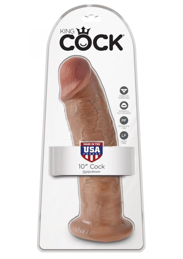 King Cock Realistic Dildo Tan 10 Inch