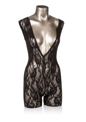 Scandal Lace Body Suit Black