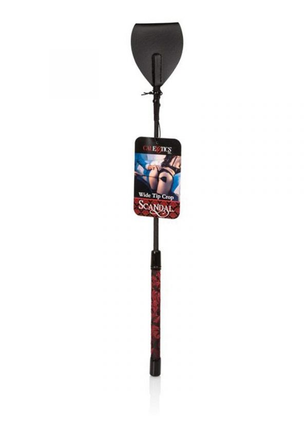 Scandal Wide Tip Crop Red And Black Handle 17.75 Inch