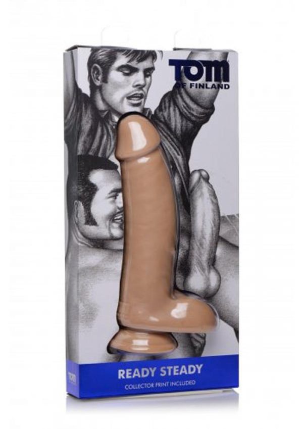 Tom Of Finland Ready Steady Realistic Dildo Flesh 10.25 Inch