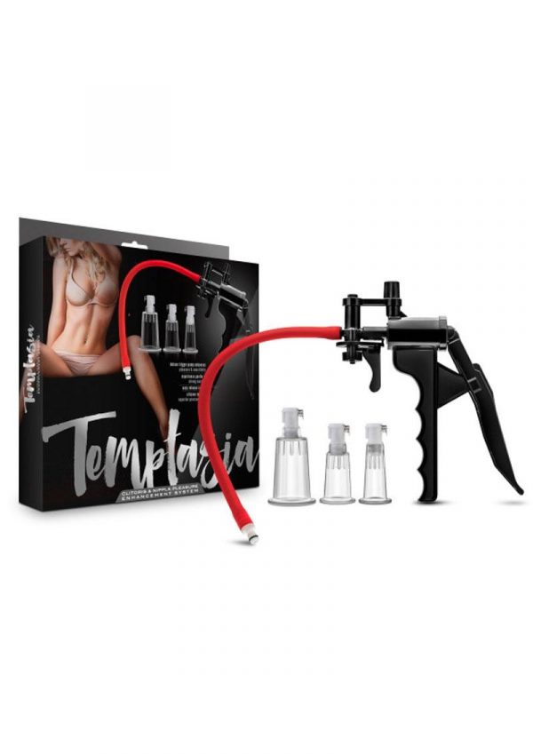 Temptasia Clitoris And Nipple Pleasure Enhancement System Black And Red